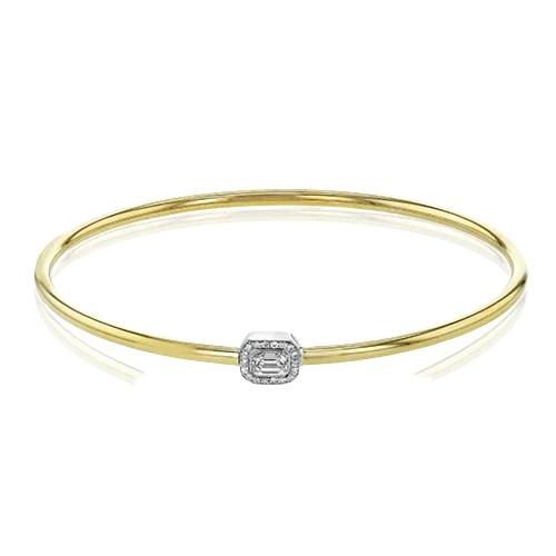 Bangles With Gemstones-Bangle in 18k Gold with Diamonds LB2430