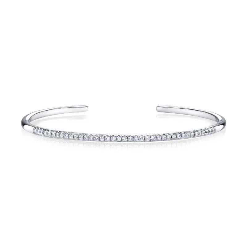 Bangles For Holiday Parties-Sylvie DIAMOND BANGLE BRACELET BG504