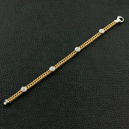 Bracelets For Brides-Gold & Diamond Bracelet