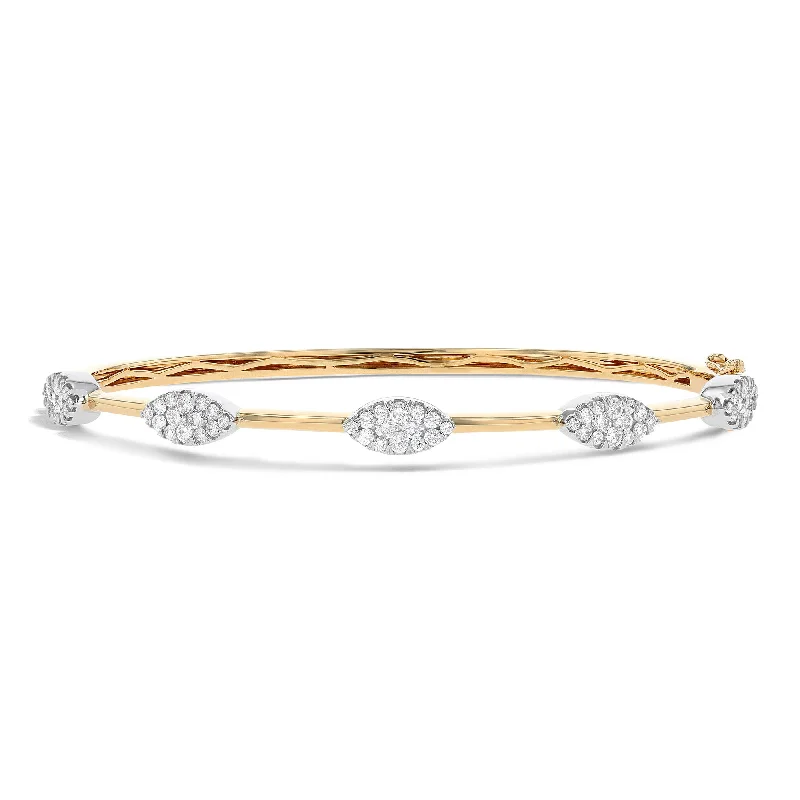 Bangles For Classy Occasions-Robert Irwin Couture Fiori Marquise Bar Bangle