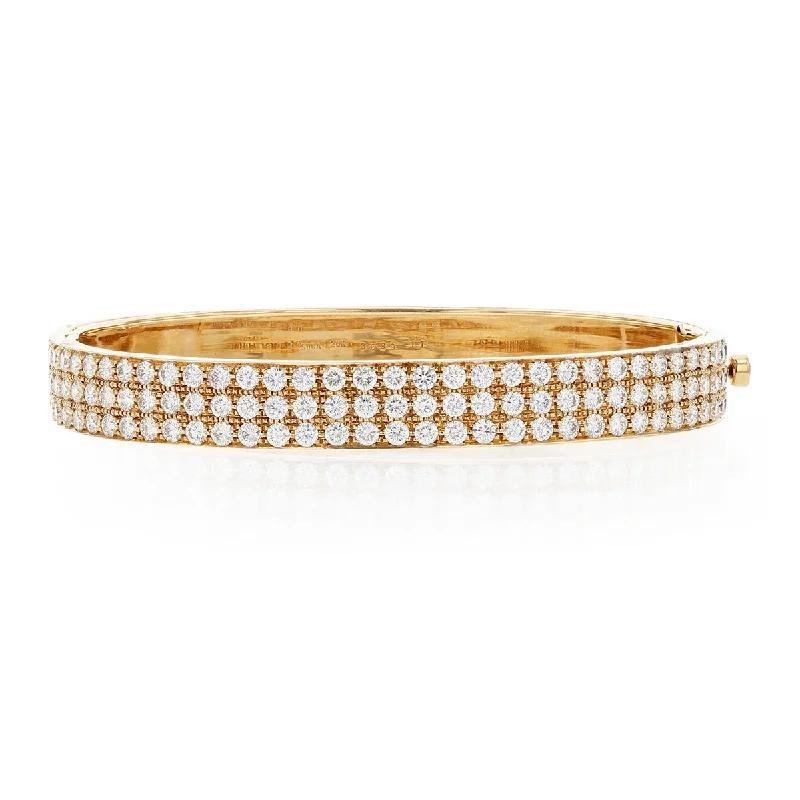 Bangles With Floral Patterns-Pav√© Bangle