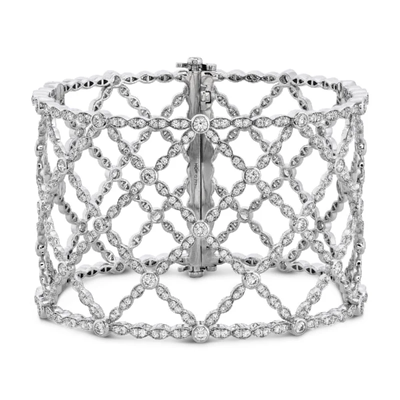 Bangles For Minimalist Jewelry Lovers-Lorelei Lattice Diamond Intensive Bangle