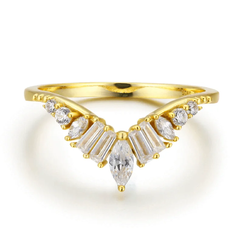 Unique Stackable Engagement Rings For Brides-Hillcrest Ring (Yellow Gold)