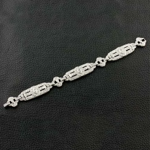 Bracelets For Holiday Parties-Diamond Estate Bracelet