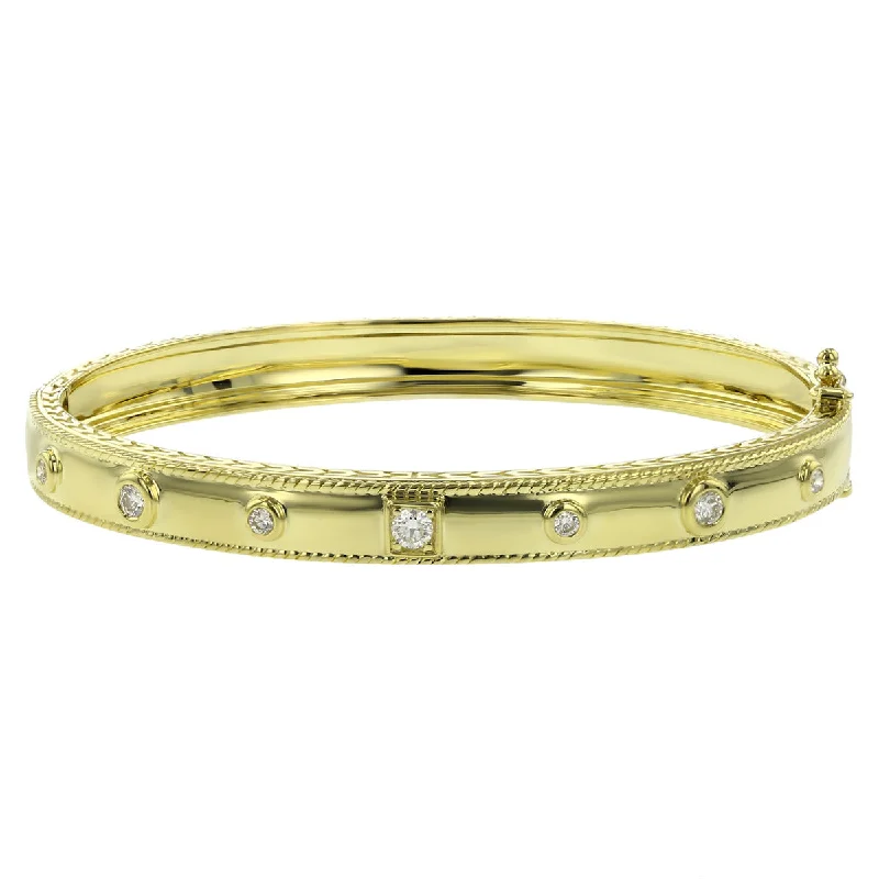 Bangles For Feminine Touch-High Polish Round and Square Stacking Bangle