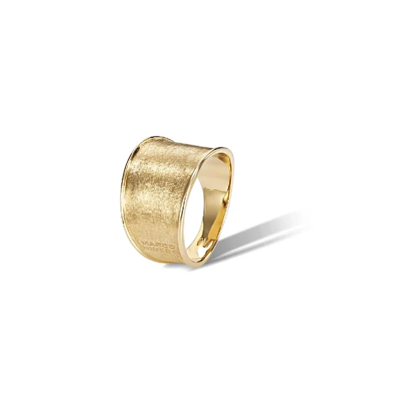 Elegant Diamond Rings For Weddings-Marco Bicego 18k Gold Small Lunaria Ring AB550