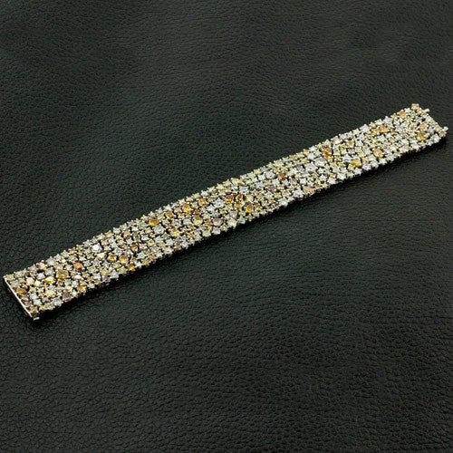 Bracelets With Luxe Touch-Fancy Colored Diamond Bracelet