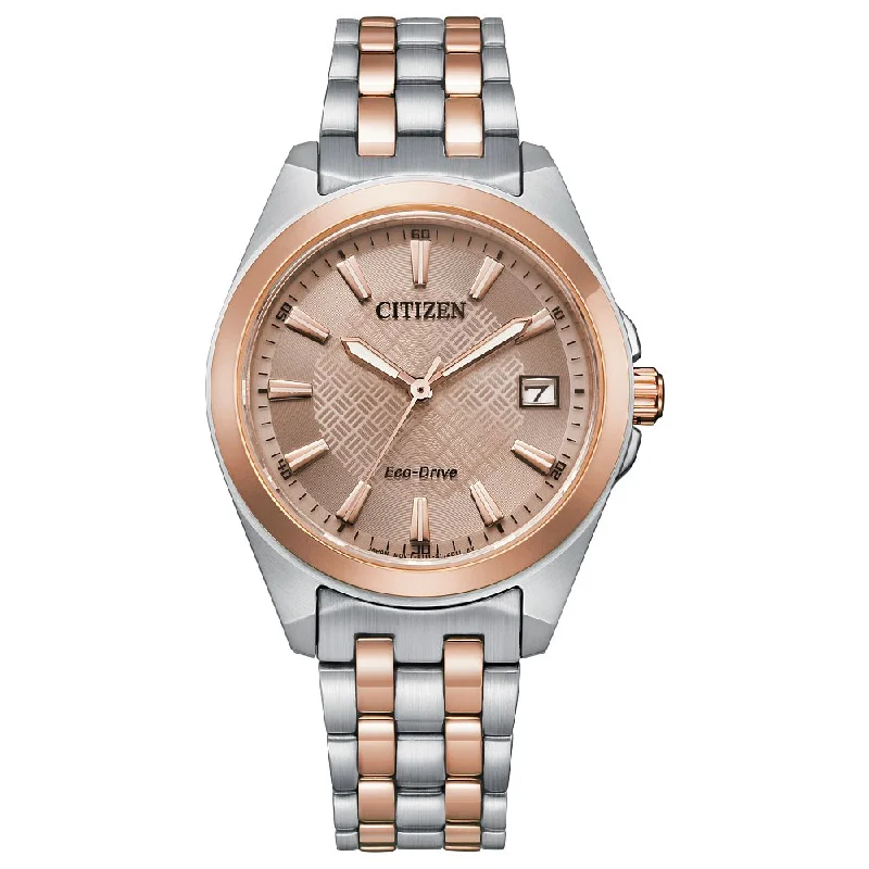 Watches With Personalized Touch-CITIZEN Eco-Drive Dress/Classic Eco Peyten Ladies Stainless Steel