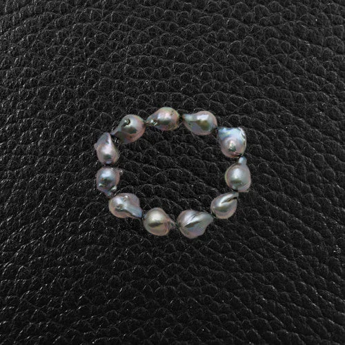 Bracelets With Unique Designs-Gray Baroque Pearl Bracelet